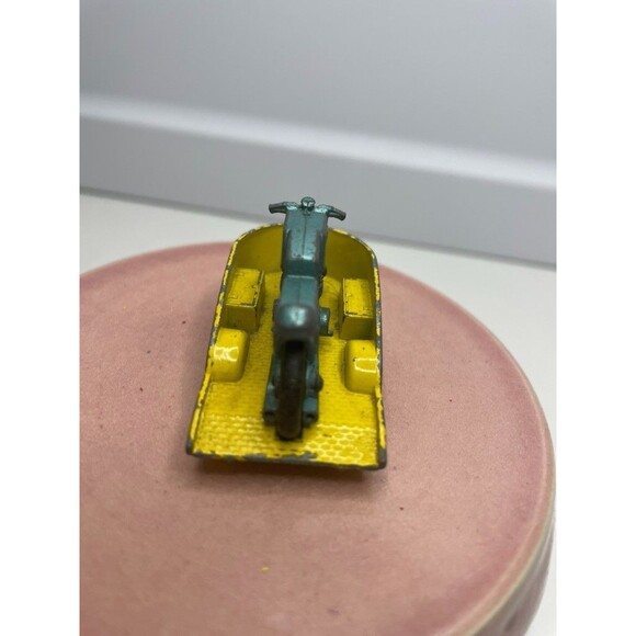 1967 LESNEY MATCHBOX HONDA MOTORCYCLE AQUA & TRAILER YELLOW NO. 38 DIECAST - Picture 3 of 5